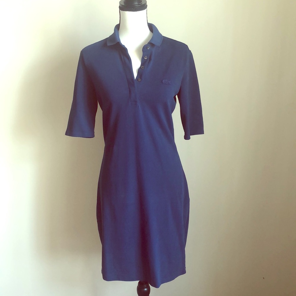 Lacoste Navy Shirt Dress